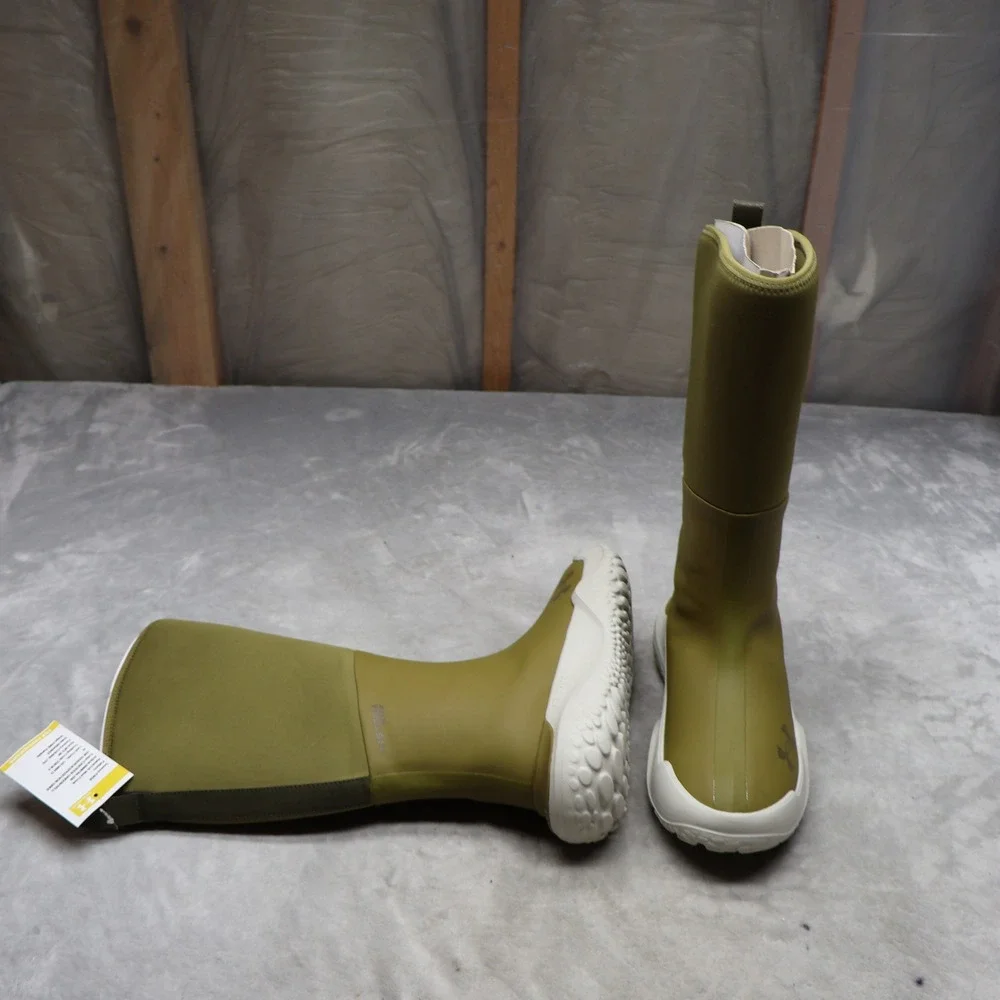 Under Armour Men 9 Deck Boots Green Mud‎ Freak Waterproof Pull On Neoprene Tall